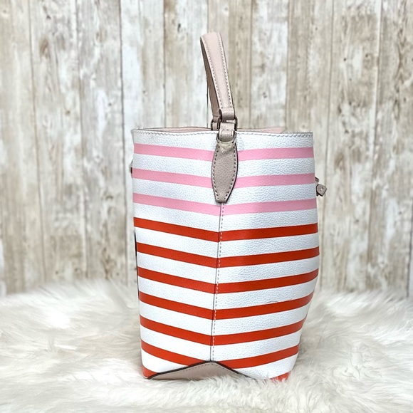Kate Spade Eva Stripe Large Bucket Bag - Picture 5 of 15
